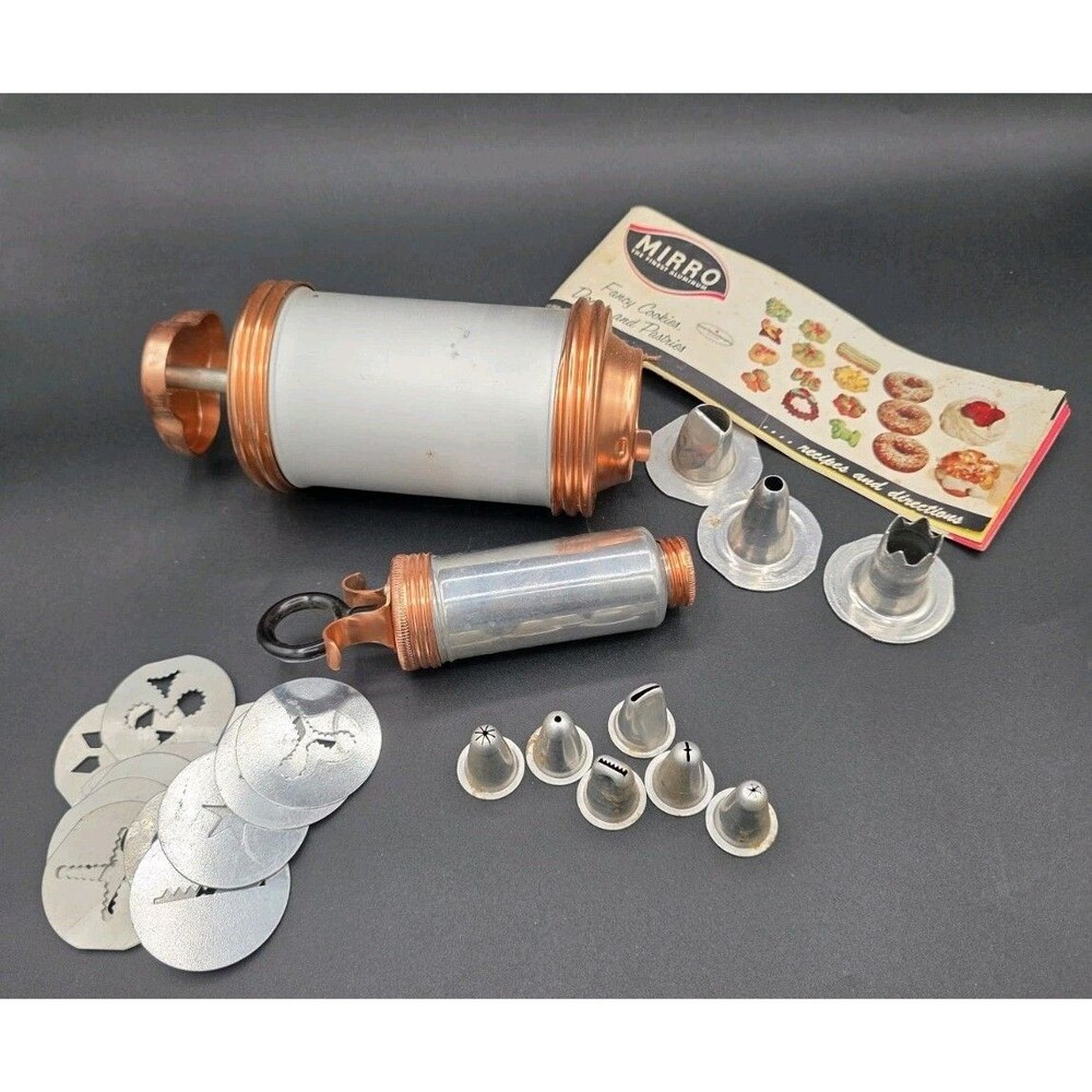 Mirro Cooky-Pastry Press and Decorator Set 23 Pieces w/ Extras Discs